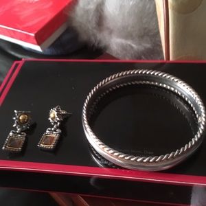 Premier designs vintage Bangle and earrings.